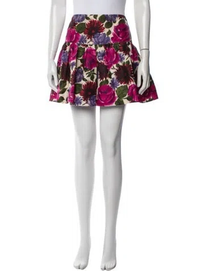 Pre-owned Tibi Silk Mini Skirt In Multicolor