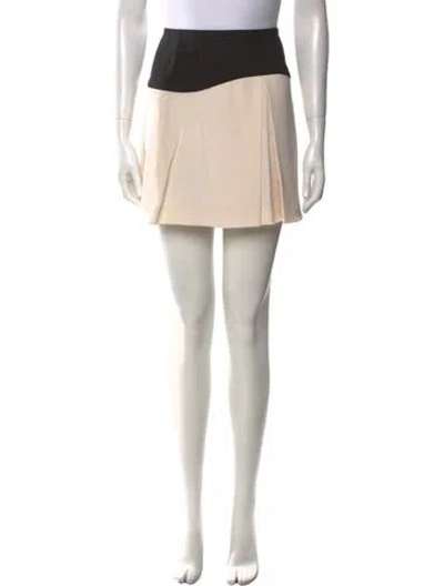 Pre-owned Tibi Silk Mini Skirt In Neutral