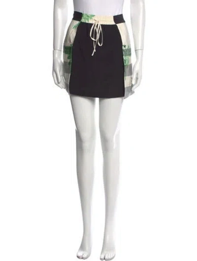 Pre-owned Tibi Silk Mini Skirt In Neutral
