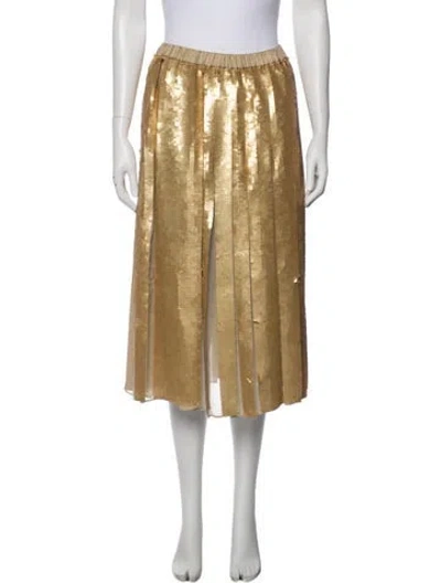 Pre-owned Tibi Silk Mini Skirt In Neutral