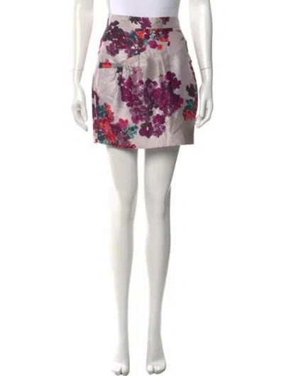 Pre-owned Tibi Silk Mini Skirt In Purple