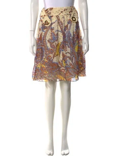 Pre-owned Tibi Silk Mini Skirt In Red