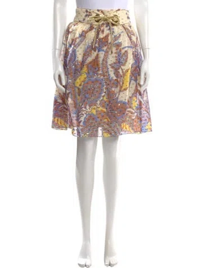 Pre-owned Tibi Silk Mini Skirt W/ Tags In Multi