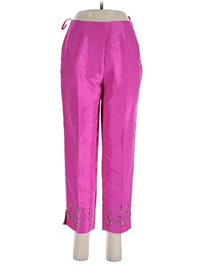 Pre-owned Tibi Silk Pants In Pink