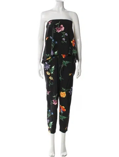 Pre-owned Tibi Silk Printed Jumpsuit In Multi