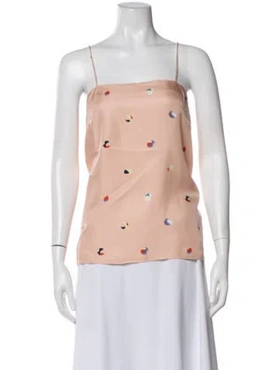 Pre-owned Tibi Silk Printed Top In Pink
