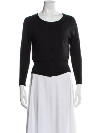 Pre-owned Tibi Silk Scoop Neck Sweater In Gray