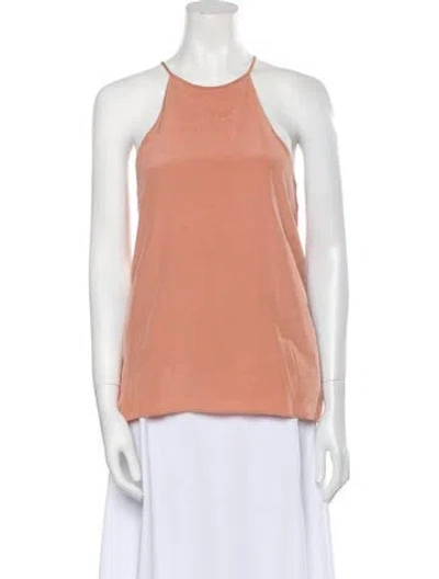 Pre-owned Tibi Silk Scoop Neck Top In Multi