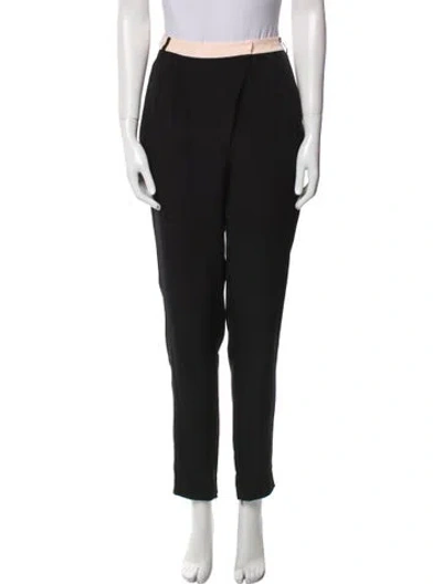 Pre-owned Tibi Silk Skinny Leg Pants In Black