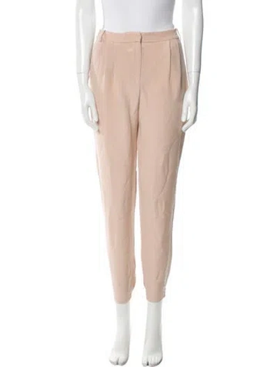 Pre-owned Tibi Silk Skinny Leg Pants In Neutral