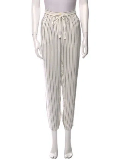 Pre-owned Tibi Silk Skinny Leg Pants In White