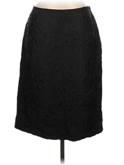 Pre-owned Tibi Silk Skirt In Black