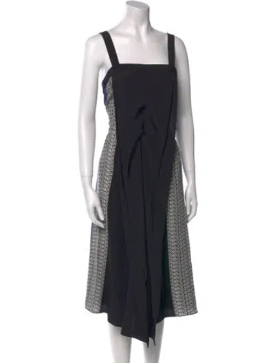 Pre-owned Tibi Silk Square Neckline Jumpsuit In Black