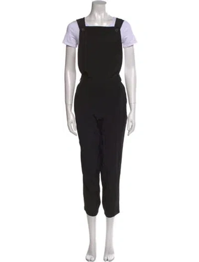 Pre-owned Tibi Silk Square Neckline Jumpsuit W/ Tags In Black