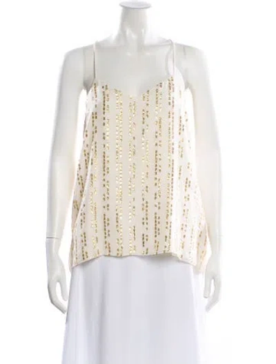 Pre-owned Tibi Silk Striped Top