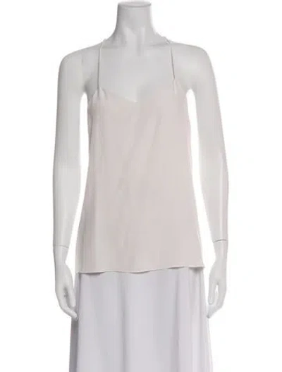 Pre-owned Tibi Silk V-neck Top In Multi