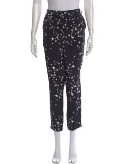 Pre-owned Tibi Silk Wide Leg Pants In Black