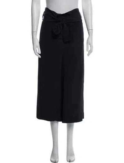 Pre-owned Tibi Silk Wide Leg Pants In Blue