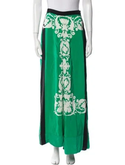 Pre-owned Tibi Silk Wide Leg Pants In Multi