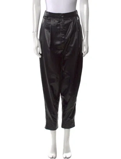Pre-owned Tibi Skinny Leg Pants In Black