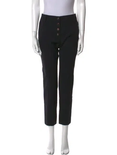 Pre-owned Tibi Skinny Leg Pants In Black