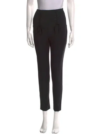Pre-owned Tibi Skinny Leg Pants In Black