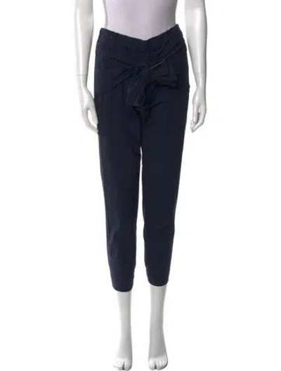 Pre-owned Tibi Skinny Leg Pants In Blue