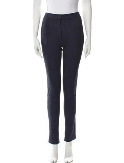 Pre-owned Tibi Skinny Leg Pants In Blue