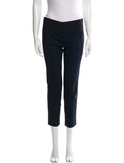 Pre-owned Tibi Skinny Leg Pants In Blue