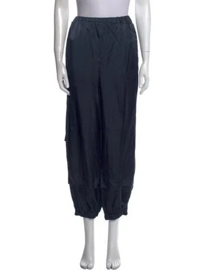 Pre-owned Tibi Skinny Leg Pants In Blue