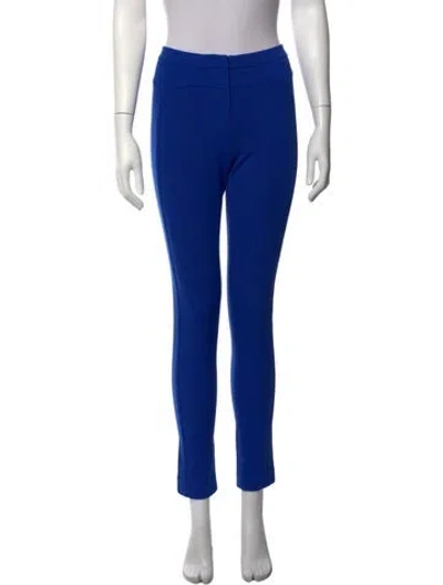 Pre-owned Tibi Skinny Leg Pants In Blue