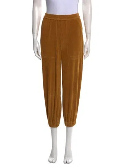 Pre-owned Tibi Skinny Leg Pants In Brown