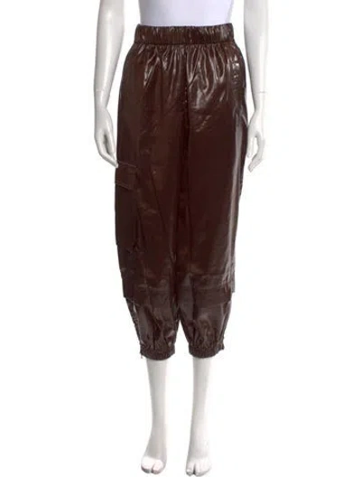 Pre-owned Tibi Skinny Leg Pants In Brown