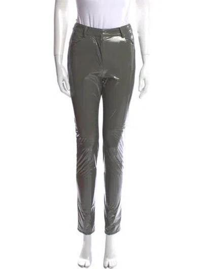 Pre-owned Tibi Skinny Leg Pants In Gray