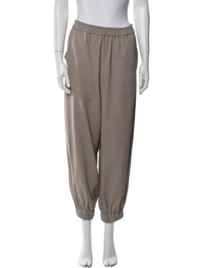 Pre-owned Tibi Skinny Leg Pants In Gray
