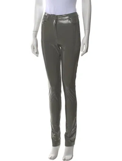 Pre-owned Tibi Skinny Leg Pants In Gray