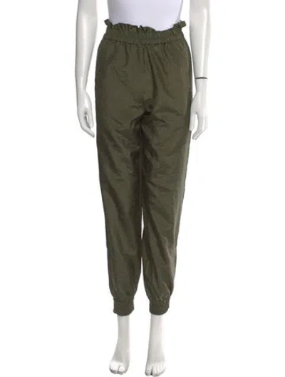 Pre-owned Tibi Skinny Leg Pants In Green