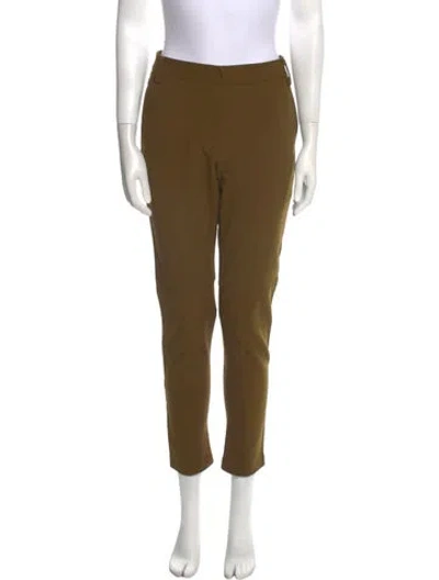 Pre-owned Tibi Skinny Leg Pants In Green
