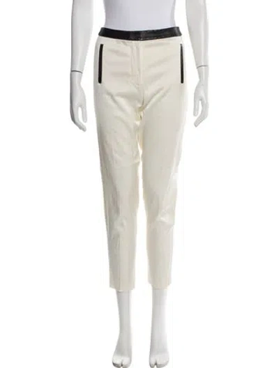 Pre-owned Tibi Skinny Leg Pants In Neutral