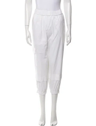 Pre-owned Tibi Skinny Leg Pants In Neutral