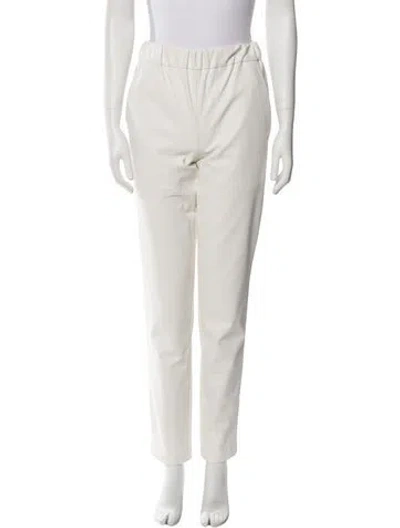 Pre-owned Tibi Skinny Leg Pants In Neutral