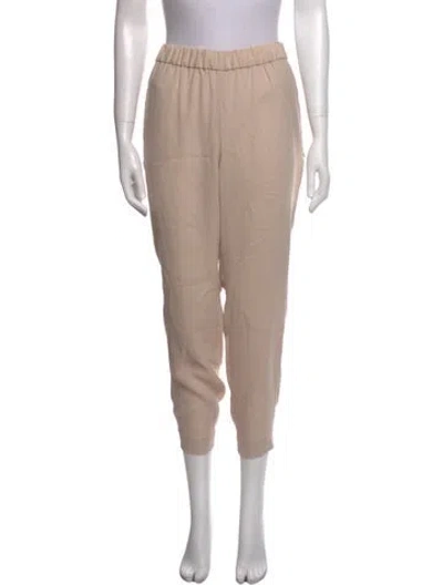 Pre-owned Tibi Skinny Leg Pants In Neutral