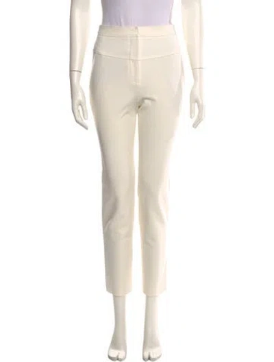 Pre-owned Tibi Skinny Leg Pants In Neutral