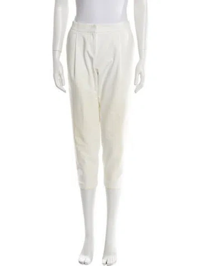 Pre-owned Tibi Skinny Leg Pants In Neutral