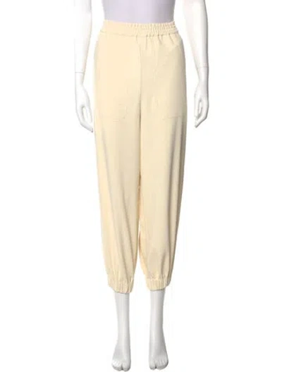 Pre-owned Tibi Skinny Leg Pants In Neutral