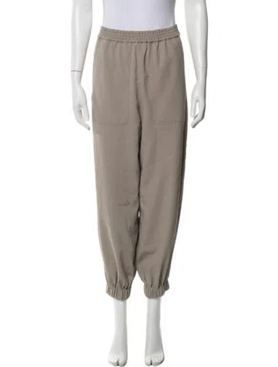 Pre-owned Tibi Skinny Leg Pants In Neutral