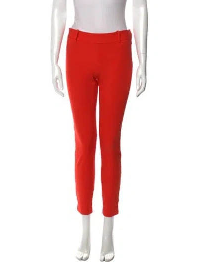 Pre-owned Tibi Skinny Leg Pants In Orange