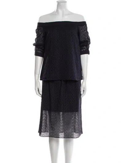 Pre-owned Tibi Skirt Set In Blue