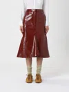 Tibi Skirt  Woman Color Brown In Red