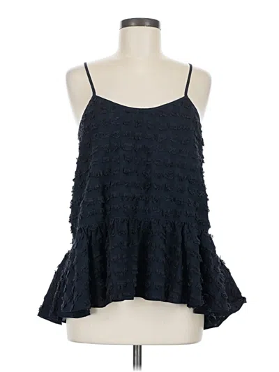 Pre-owned Tibi Sleeveless Blouse In Black